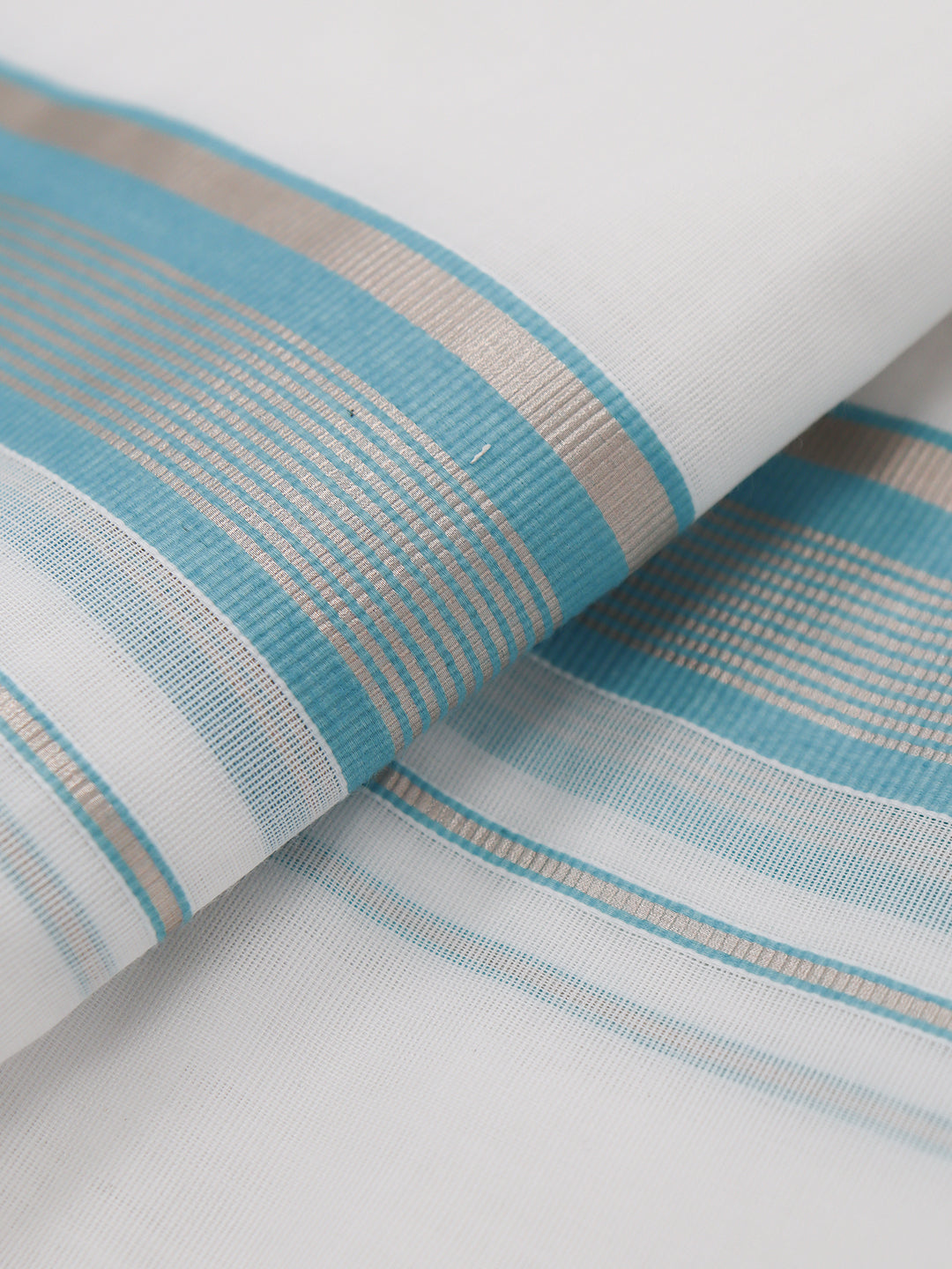 Men Premium Handloom White Dhoti with Fancy Jari Border HLM117