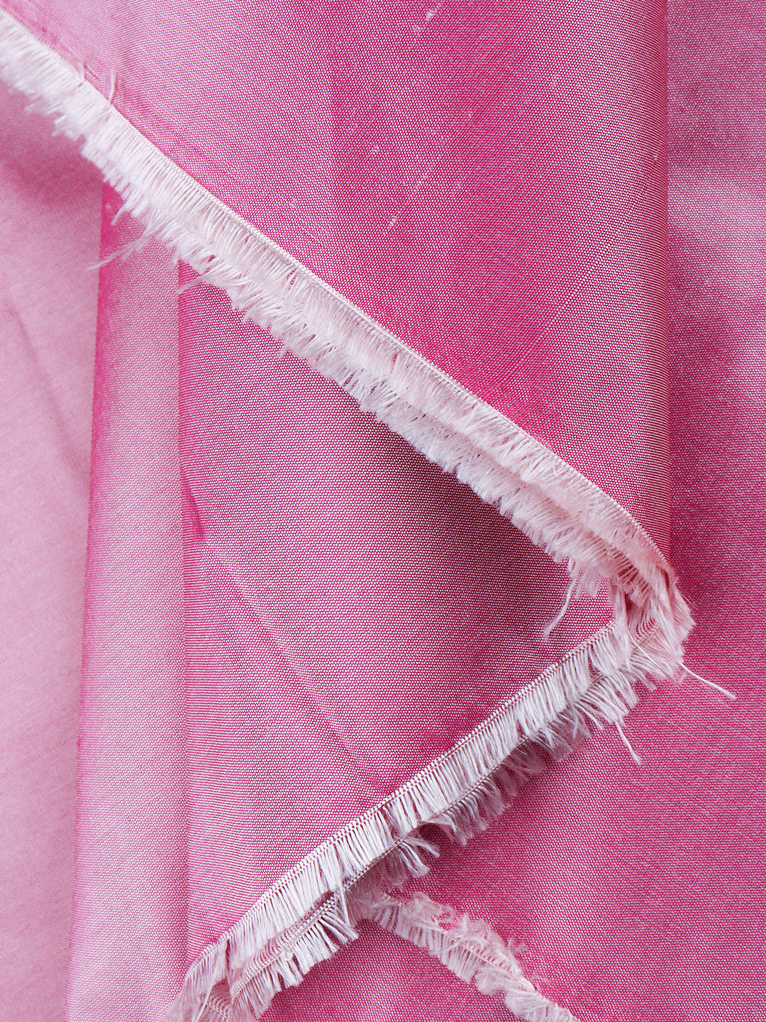 100% Silk Slubless Dupion Mens Shirting Fabric-Pink Colour