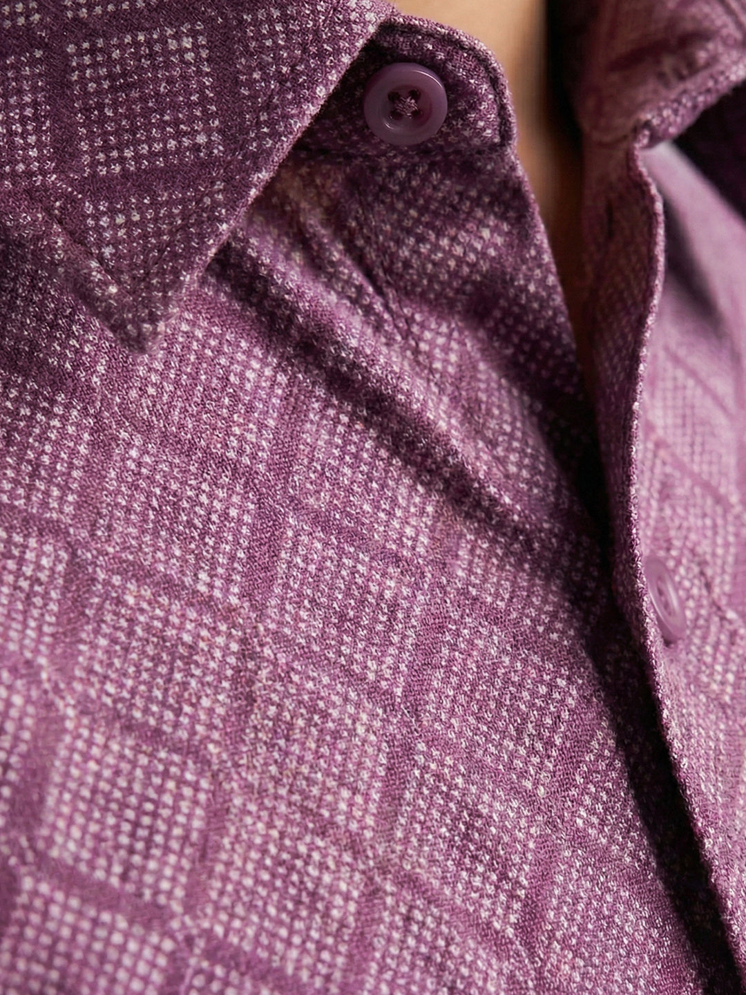 Boys Dark Magenta Matching Border Dhoti With Printed Shirt Set Fusion PS28