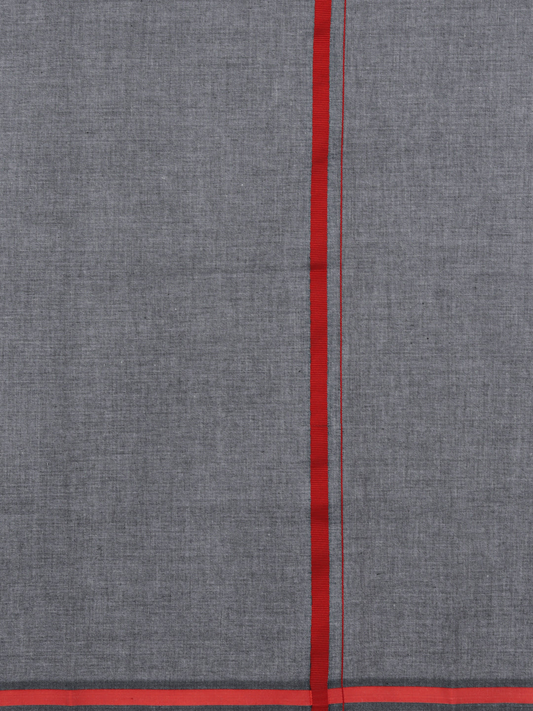 Men Cotton Blend Single Layer Grey Dhoti with Big Border YSG03