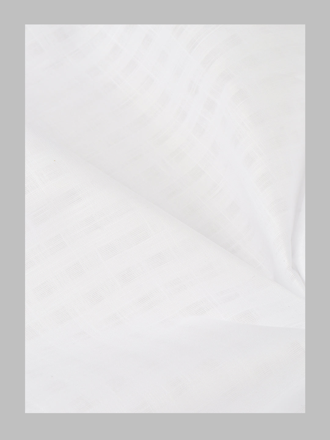 Men 100%Cotton Self Design Shirting Celebrity White C03