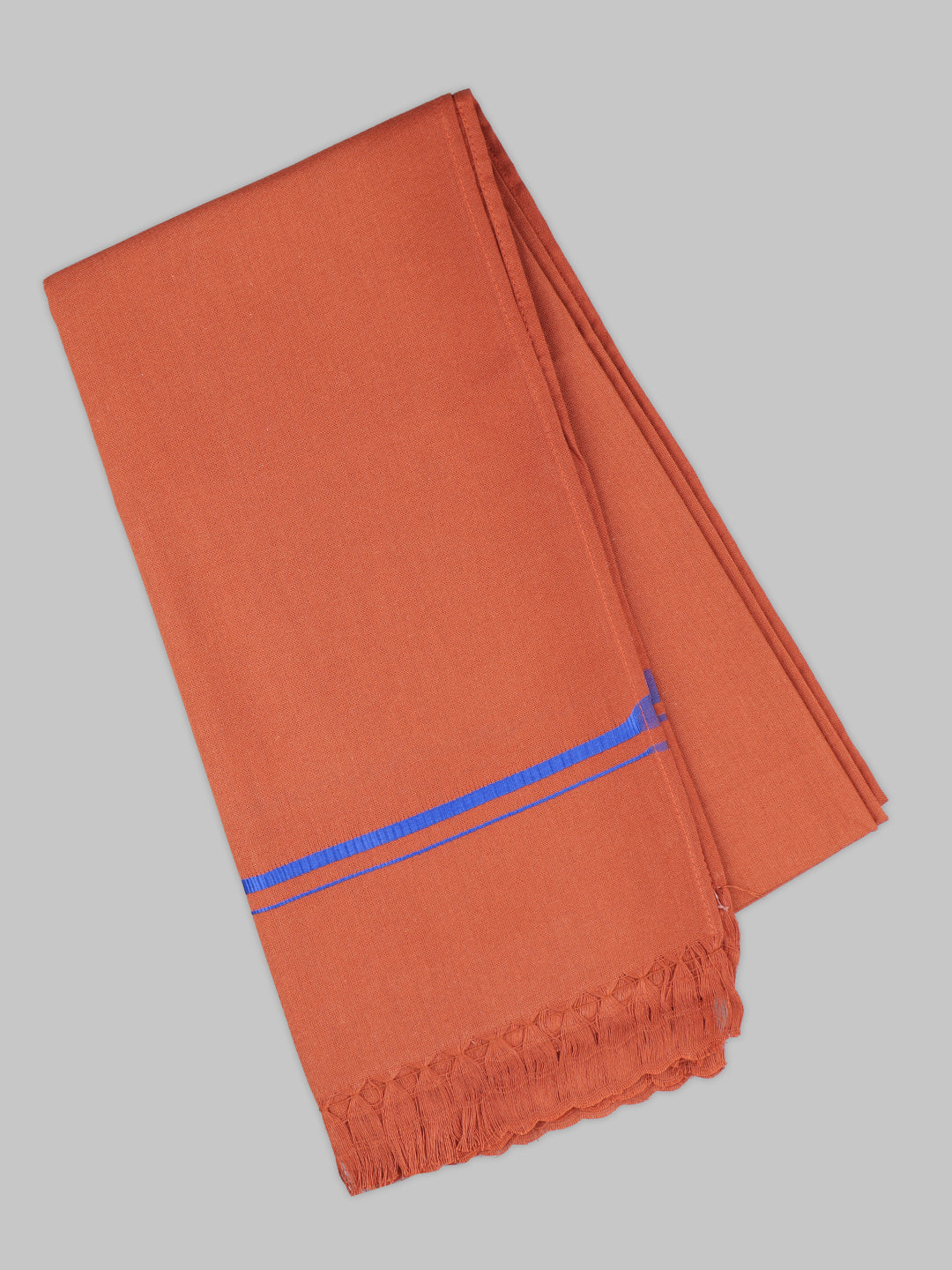 Men Assorted Border Devotional Towel Dark Kaavi Hariharan (Pack of 2)