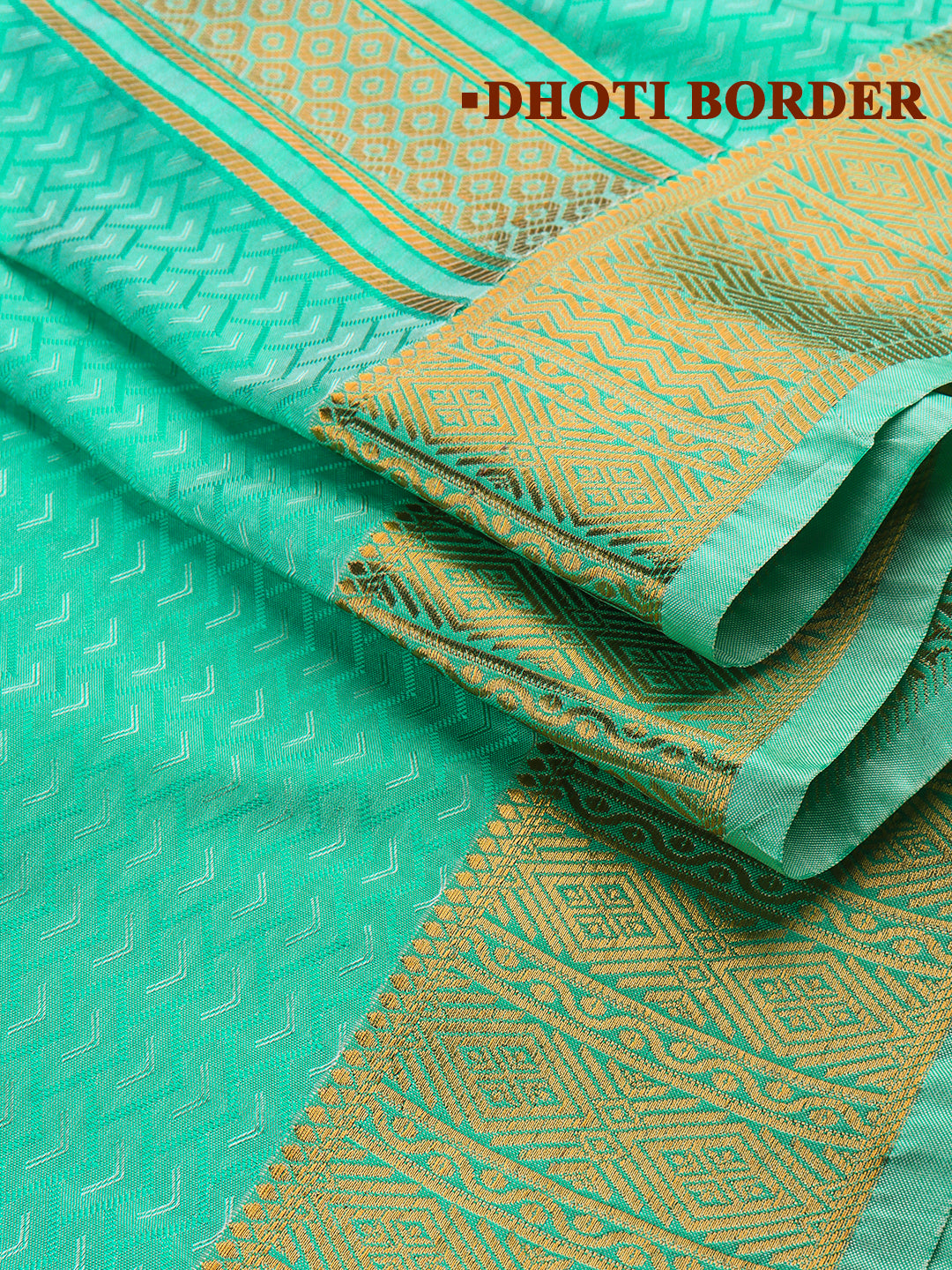 Men Art Silk Dhoti & Shirting R.Green Mangalakara Set 140k (2 in 1)