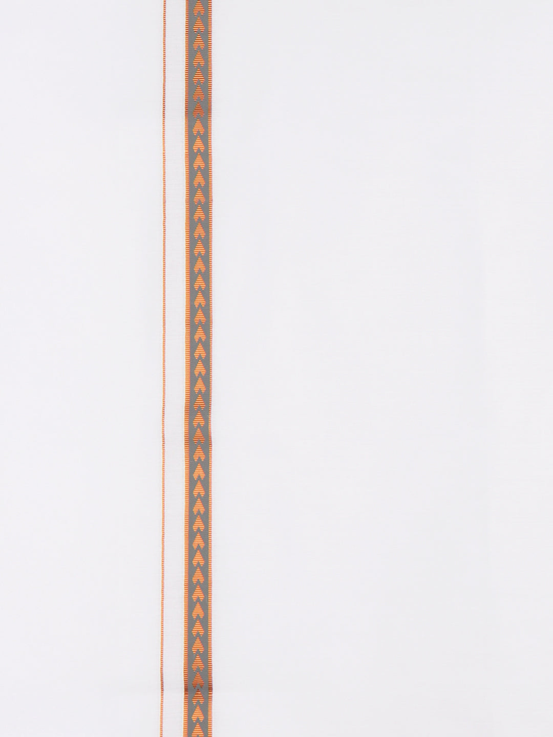 Men Cotton Blend Single Layer White Dhoti with Fancy Jari Border Roxy R03