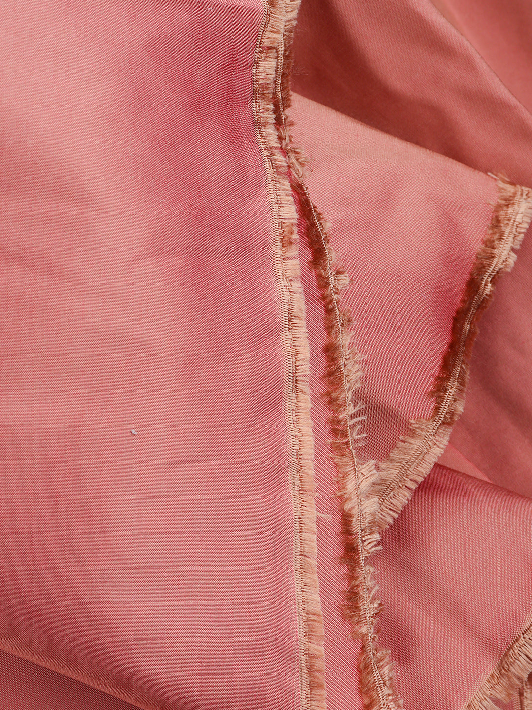 100% Silk Slubless Dupion Mens Shirting Fabric-Rose Dawn Colour