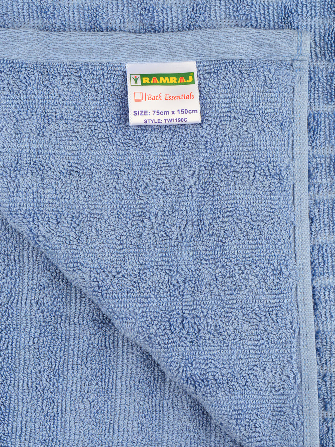 Luxury Terry Low Twist  Bath Towel  Blue