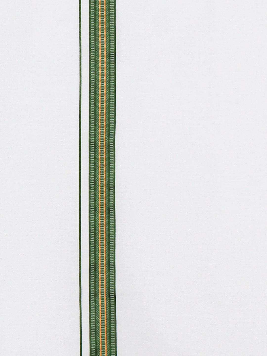 Men Cotton Blend Single Layer White Dhoti with Fancy Jari Border HGF22