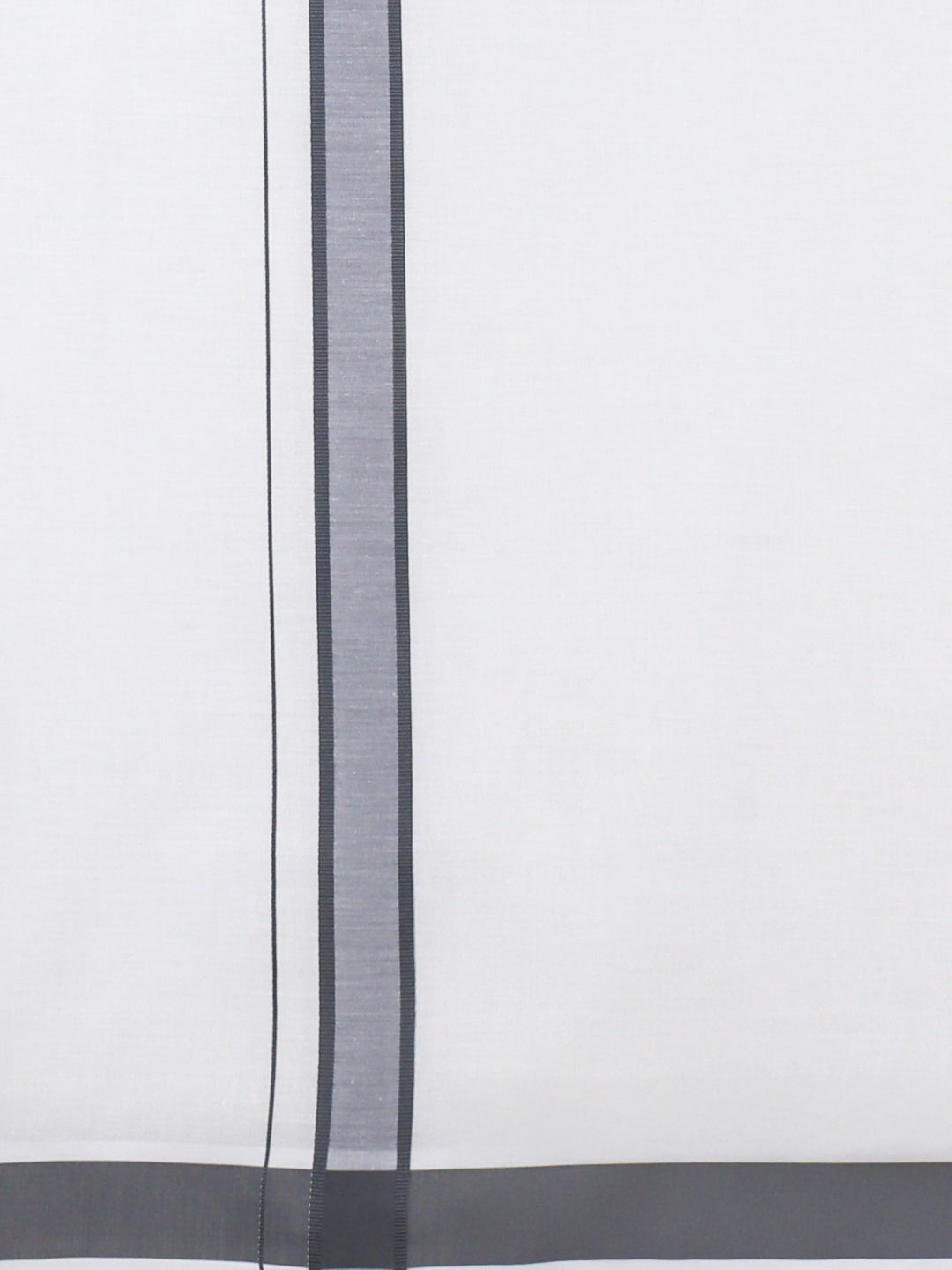 Men Cotton Blend Single Layer White Dhoti with Fancy Border WP23