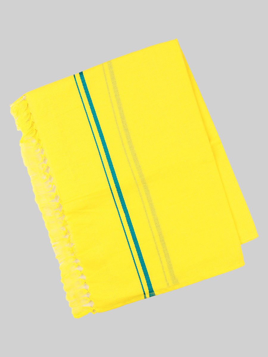 Devotional Towel Yellow Hariharan (Pack of 2)-Close view