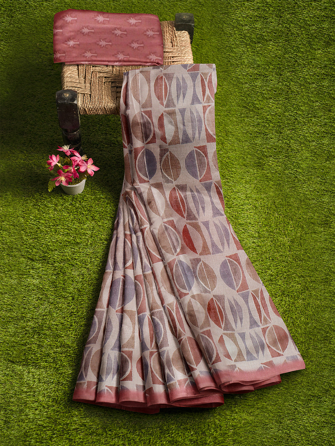 Women Sandal Semi Tussar Saree ST246