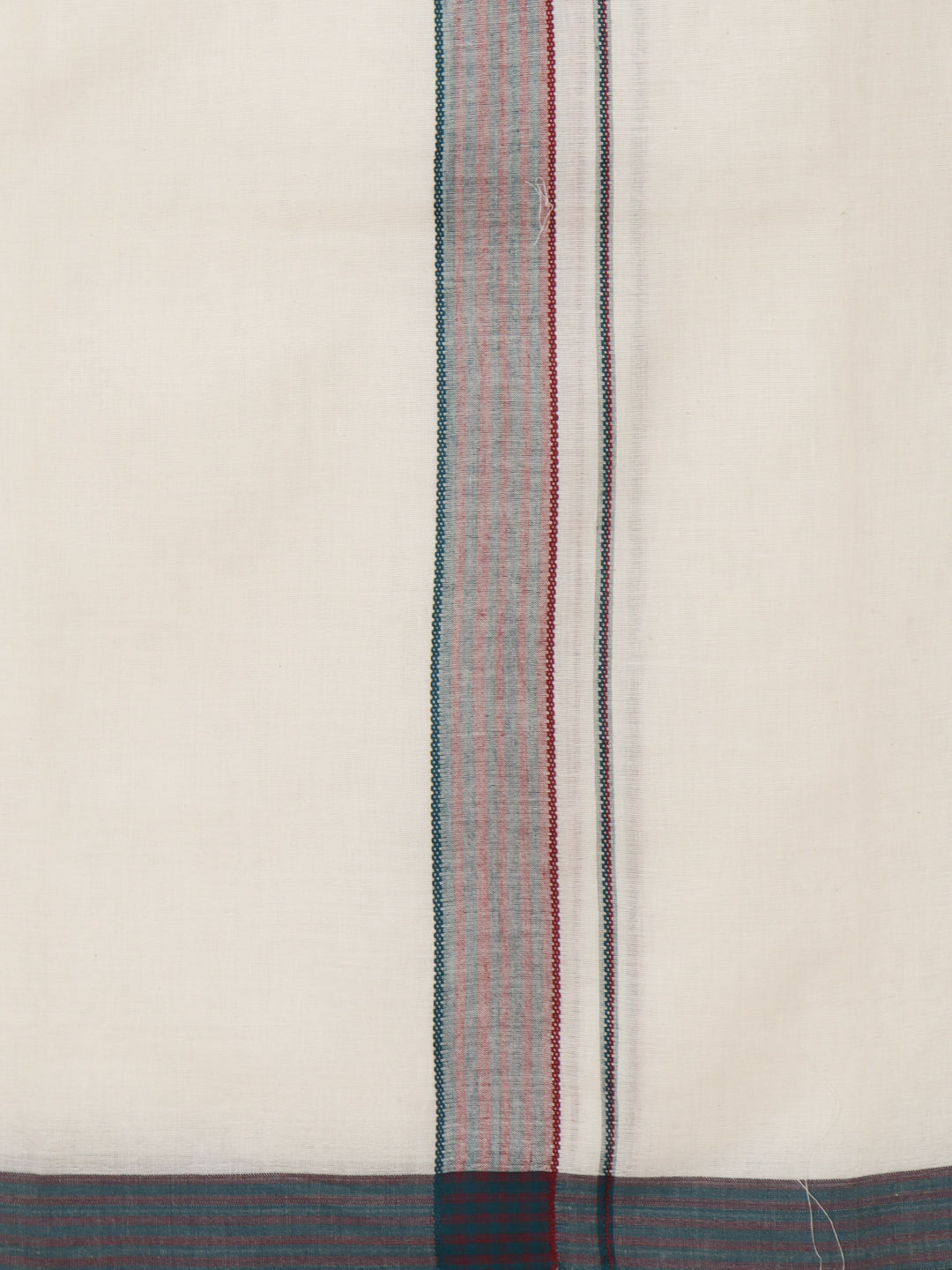 Men Kora Cotton Double Layer Dhoti with Fancy Border Rivan Kora Fancy RKF02