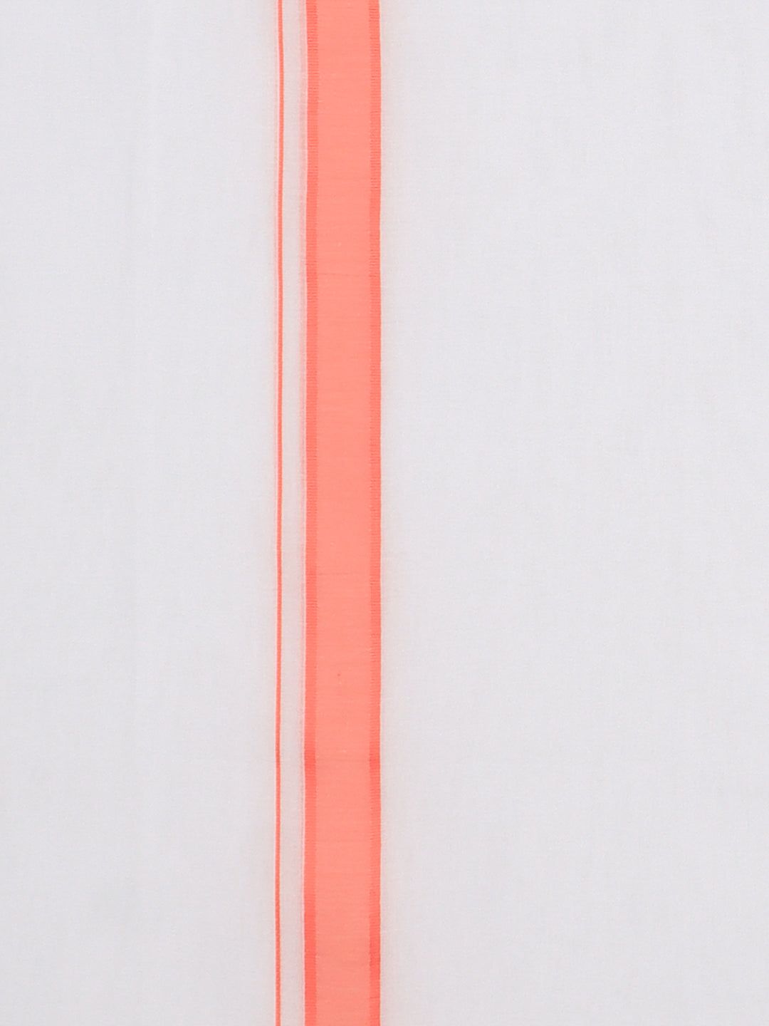 Men 100% Cotton Double Layer White Dhoti with Fancy Border RPN03