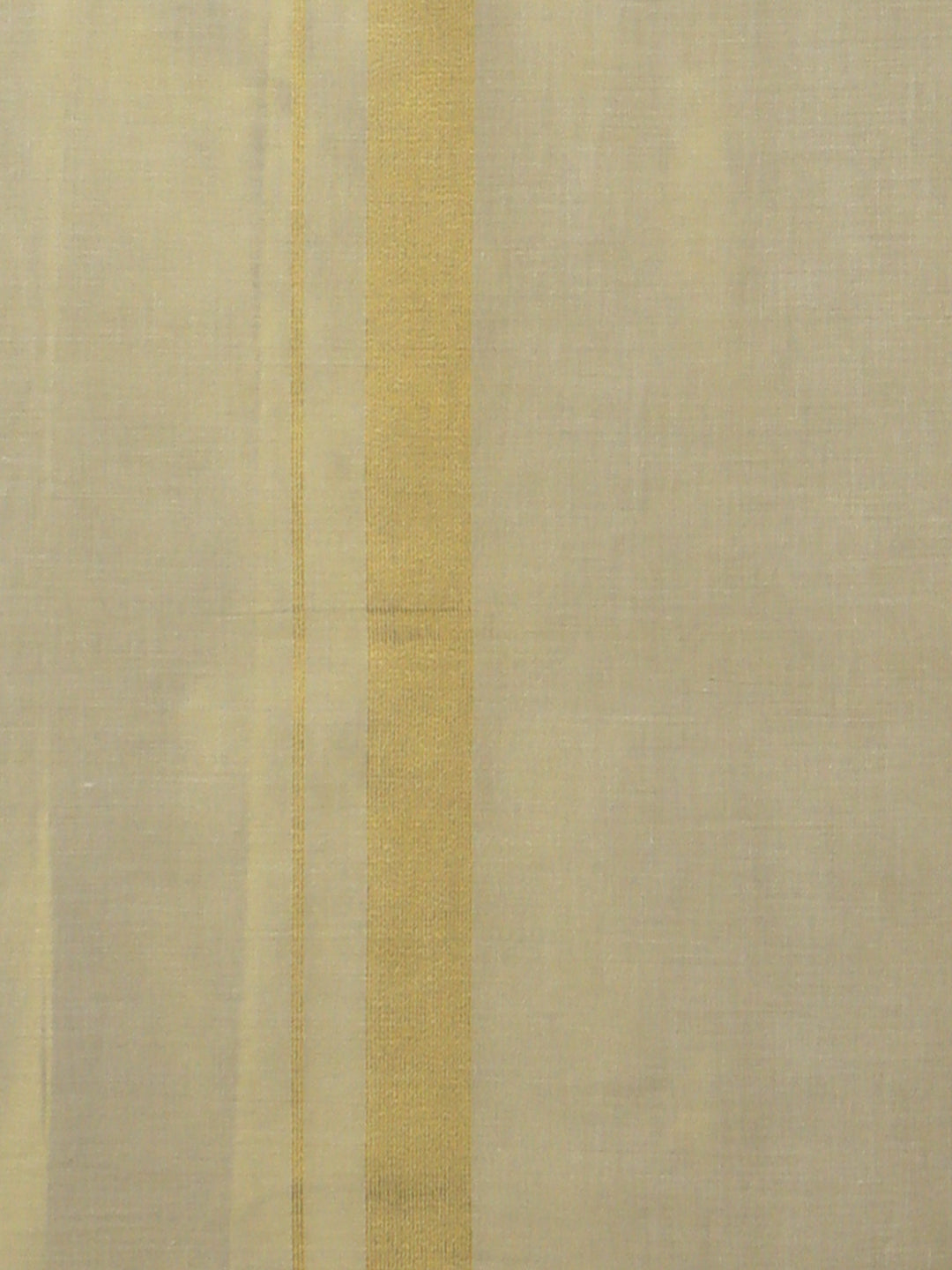 Men Tissue Double Layer Gold Dhoti with Fancy Jari Border