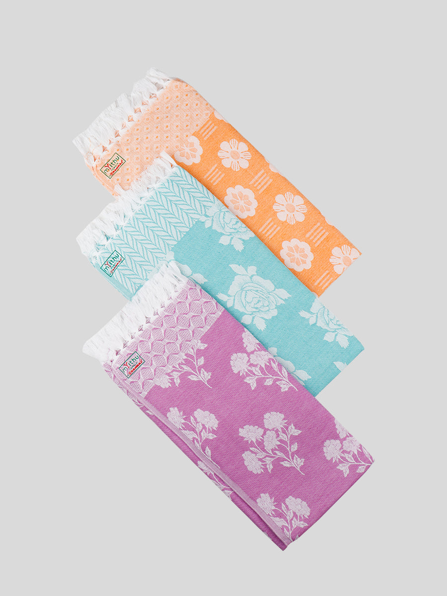 Cotton Colour Bath Towel Jakkard-Mix colour