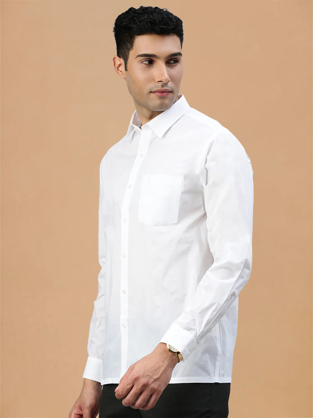 Mono Cotton White Shirt – Nanow Premium
