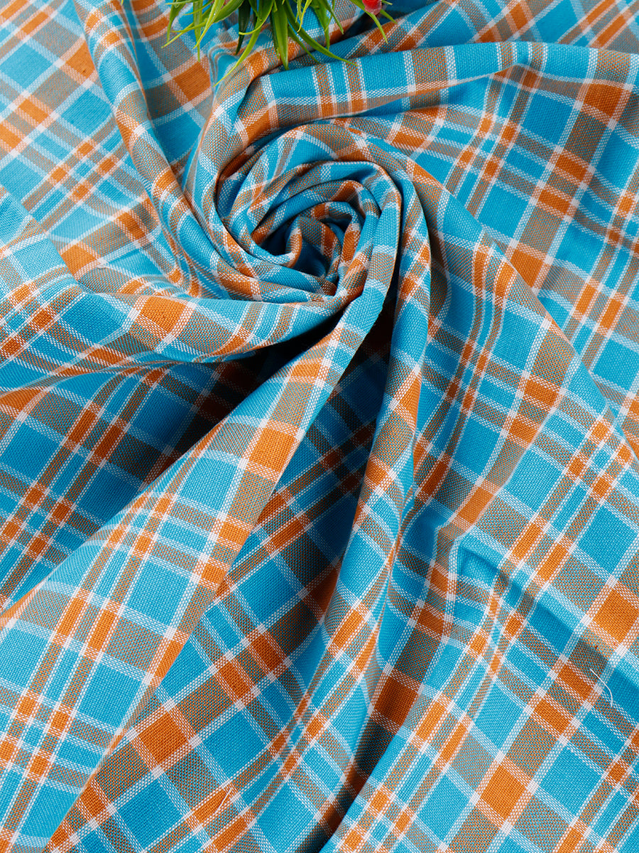 Cotton Colour Checked Bath Towel ( Pack Of 2 )-Zoom view