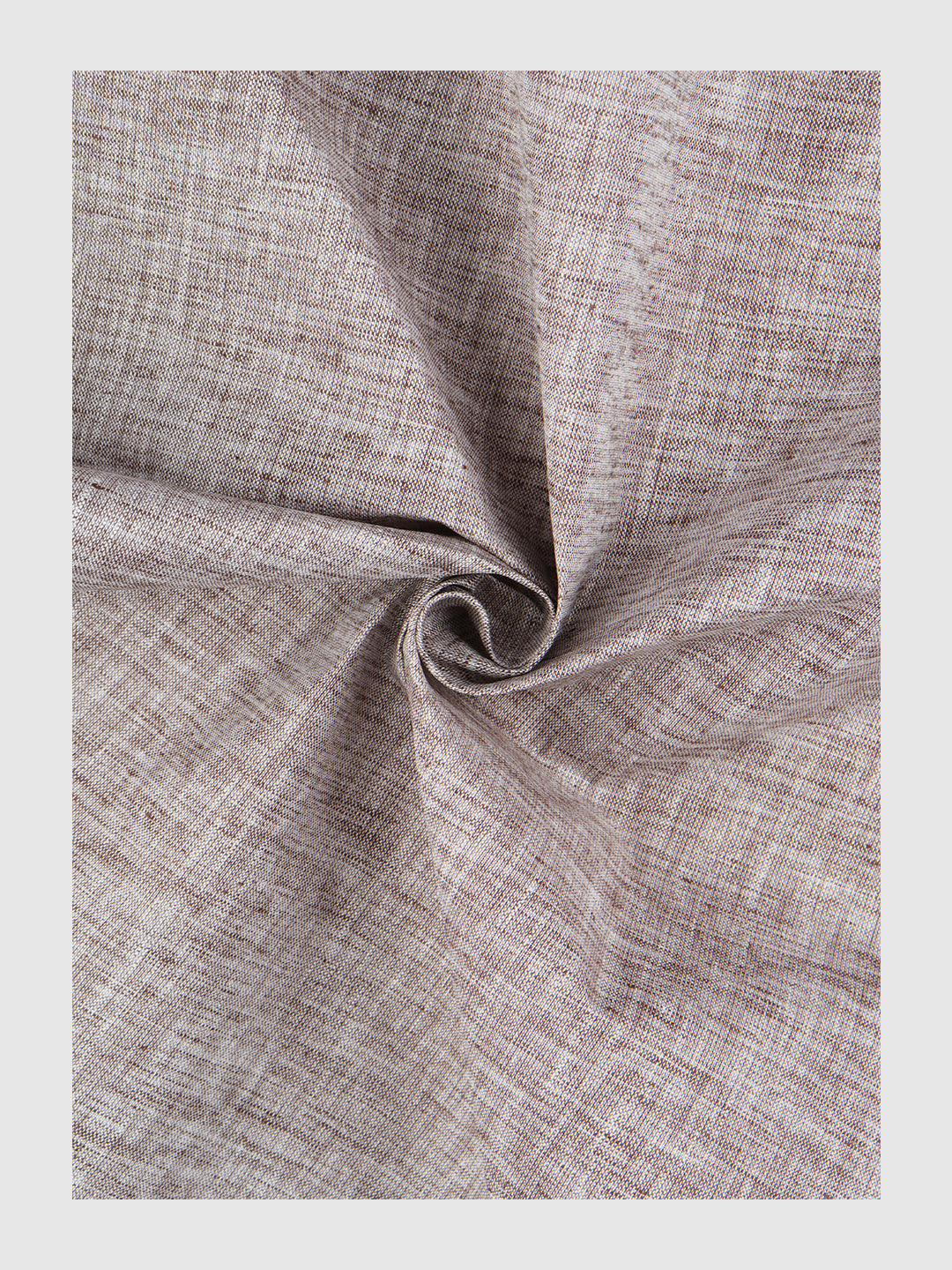 Men Cotton Blend Brown Self Design Shirt and Kurta Fabric Lampus