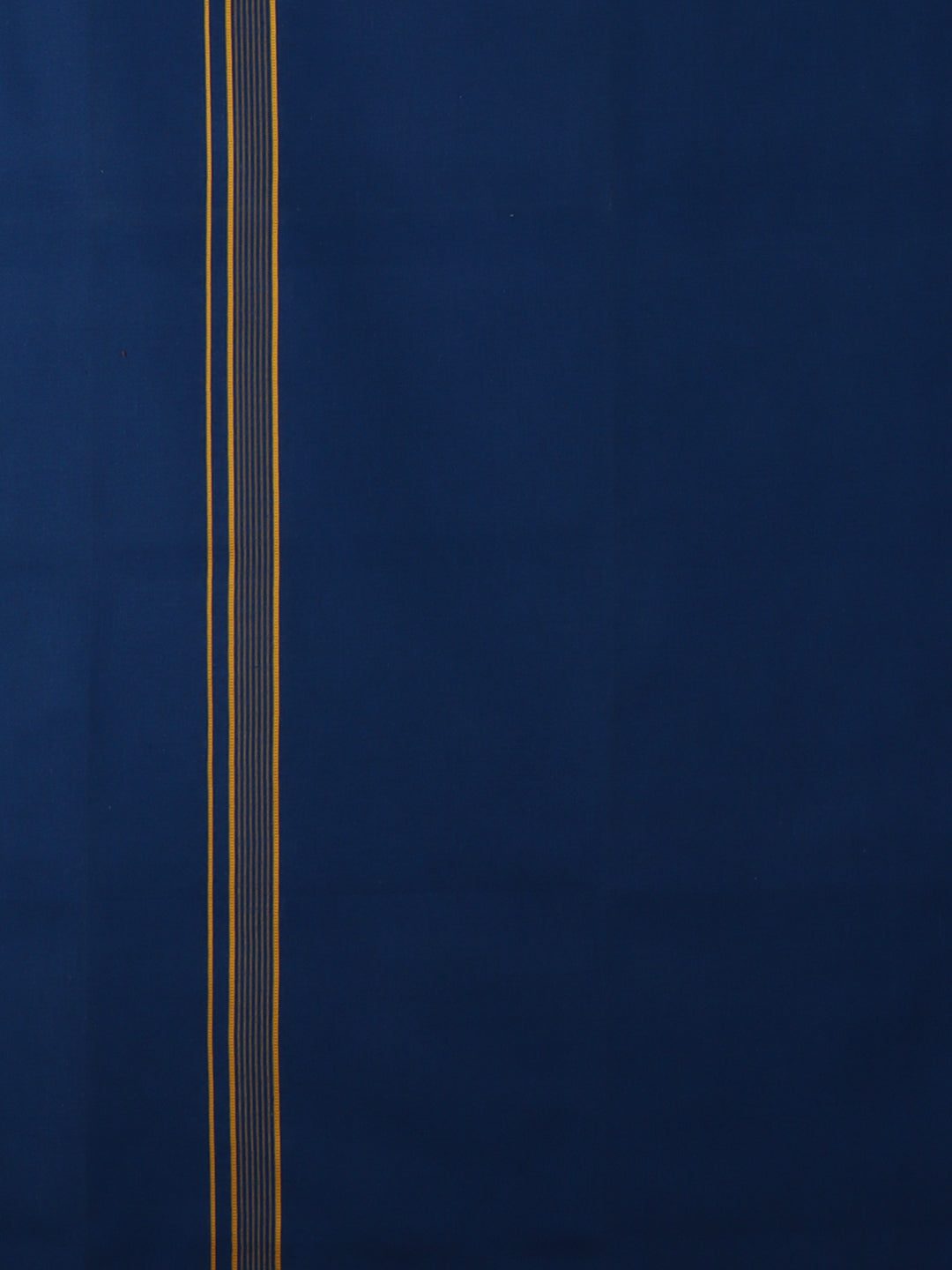 Men Cotton Blend Single Layer Blue Dhoti with Fancy Border Charming Line Colour 4