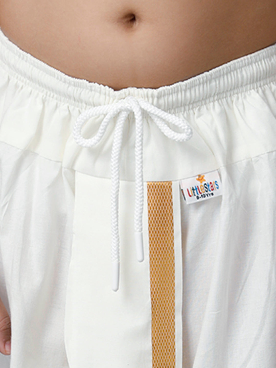 Boys Cotton White Elastic Panchakacham Towel Combo-Zoom  alternative view