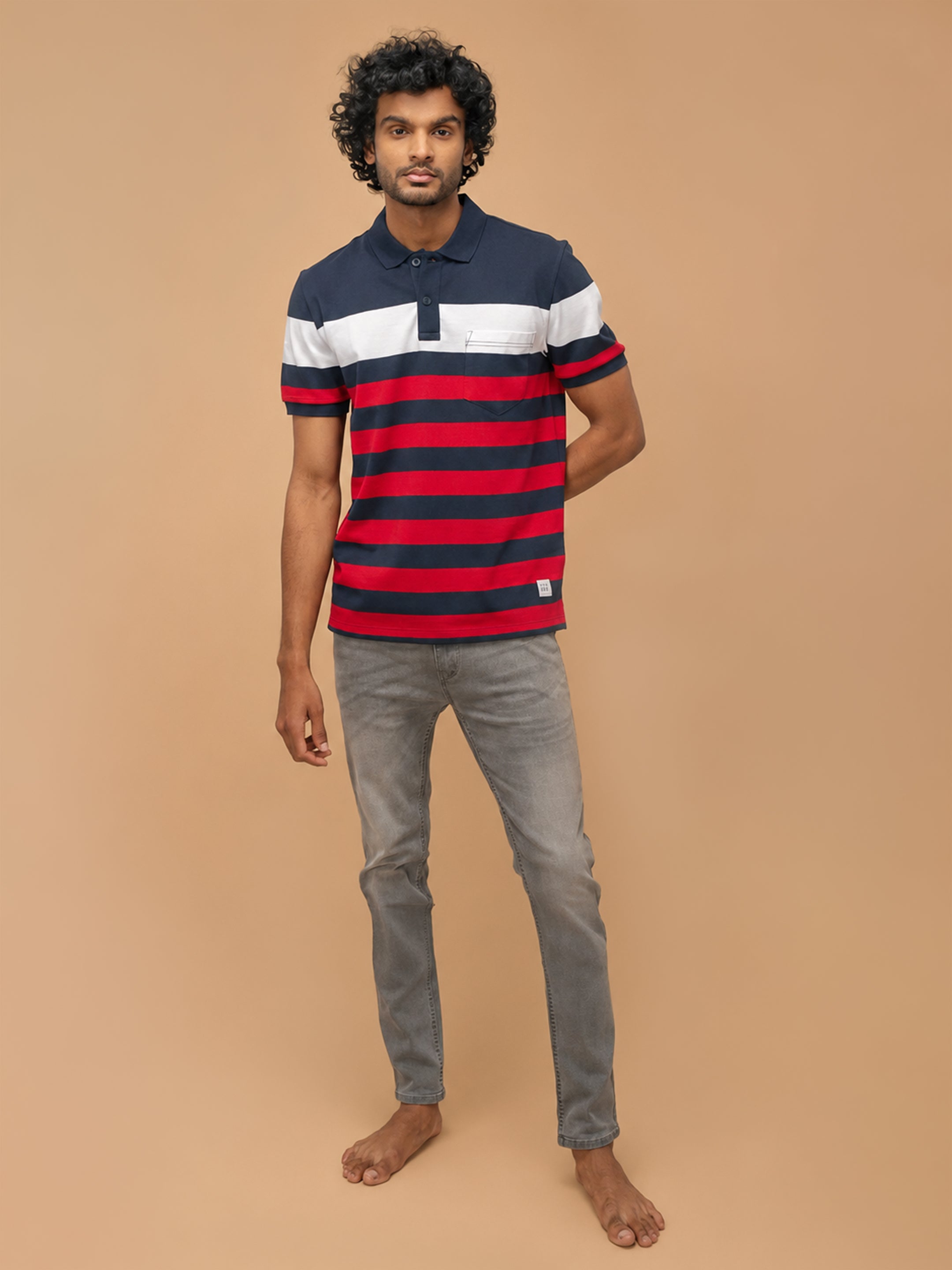 Stripper Cotton Rich Polo Jester Red