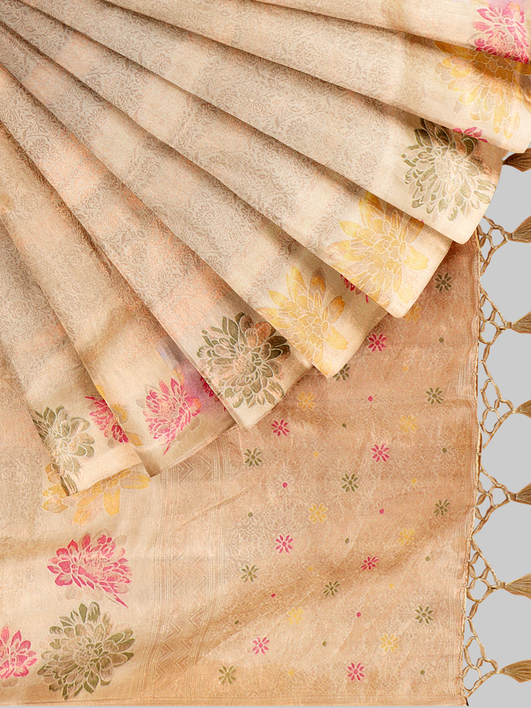 Women Sandal Semi Mysore Silk Saree SS371