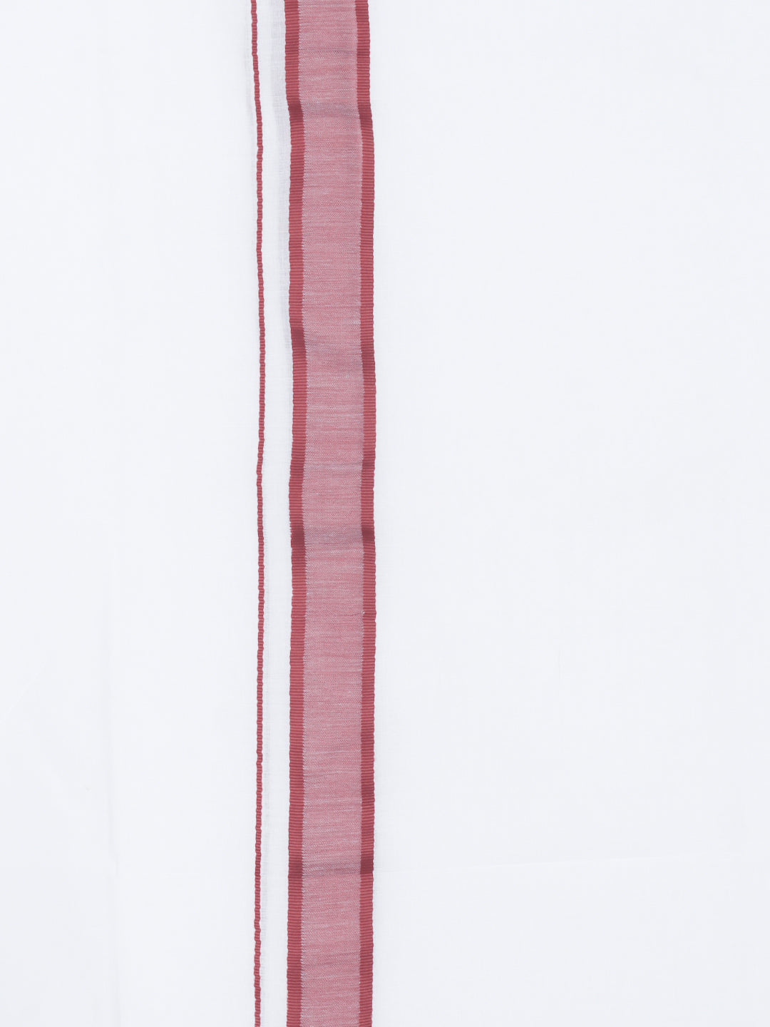 Men 100% Cotton Double Layer White Dhoti with Fancy Border RFP02