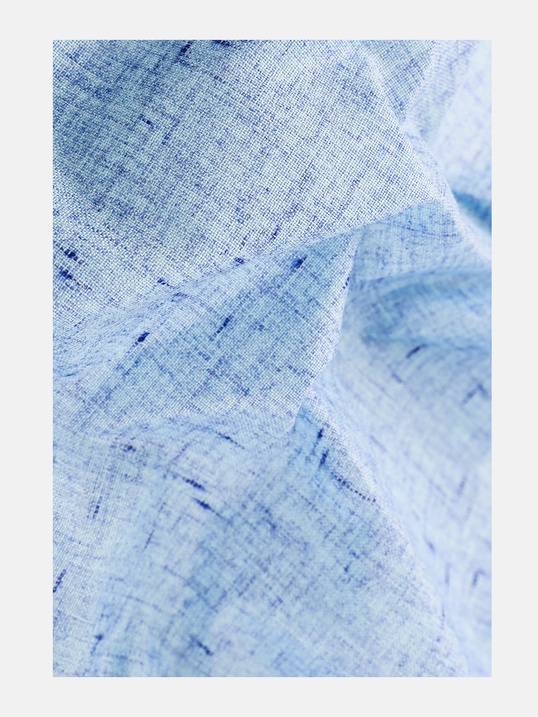 Men Cotton Rich Light Blue Self Design Shirt Fabric Galaxy Art