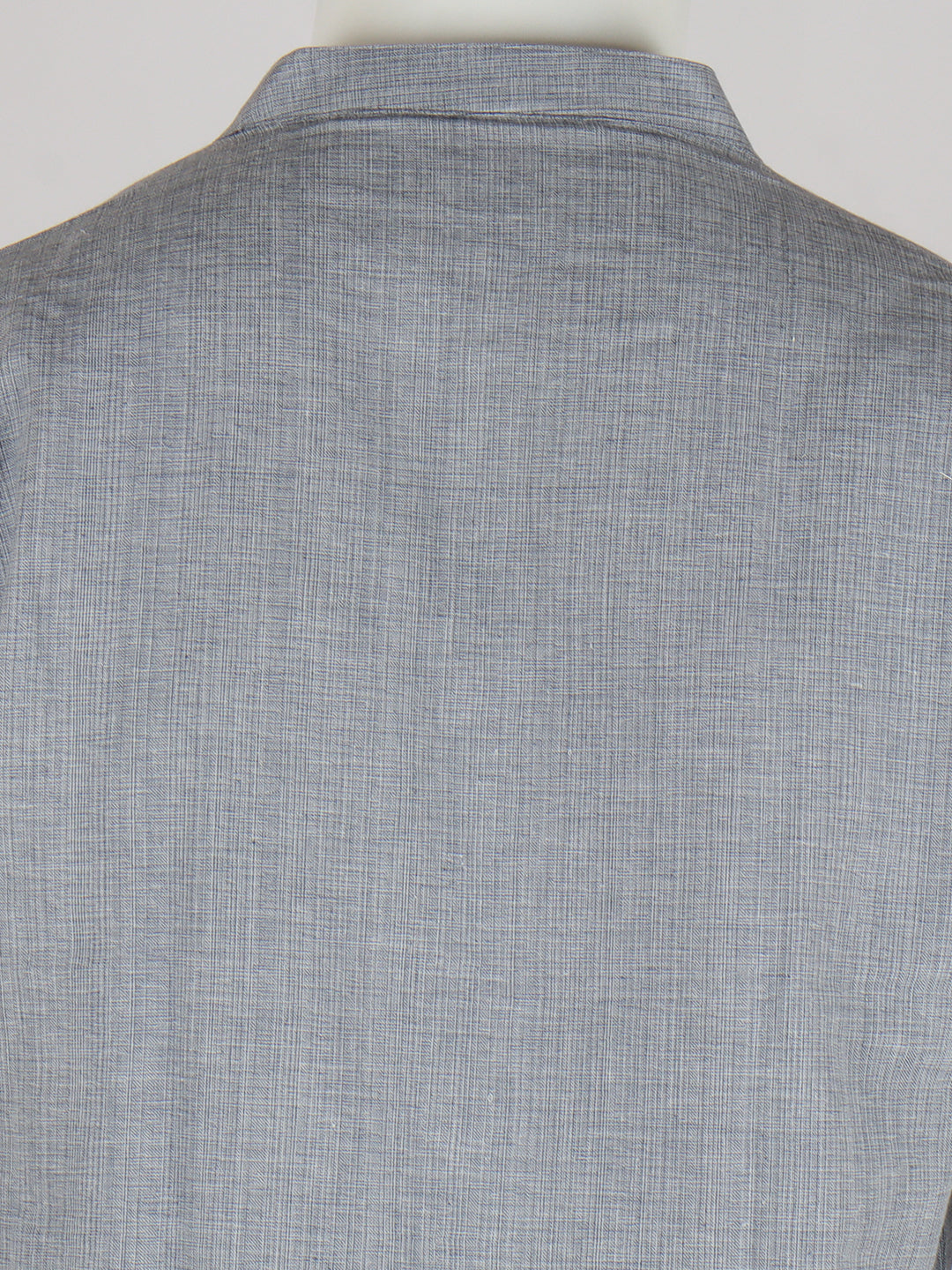 Men Cotton Short Length Plain Pocket Kurta Blue Grey PC23