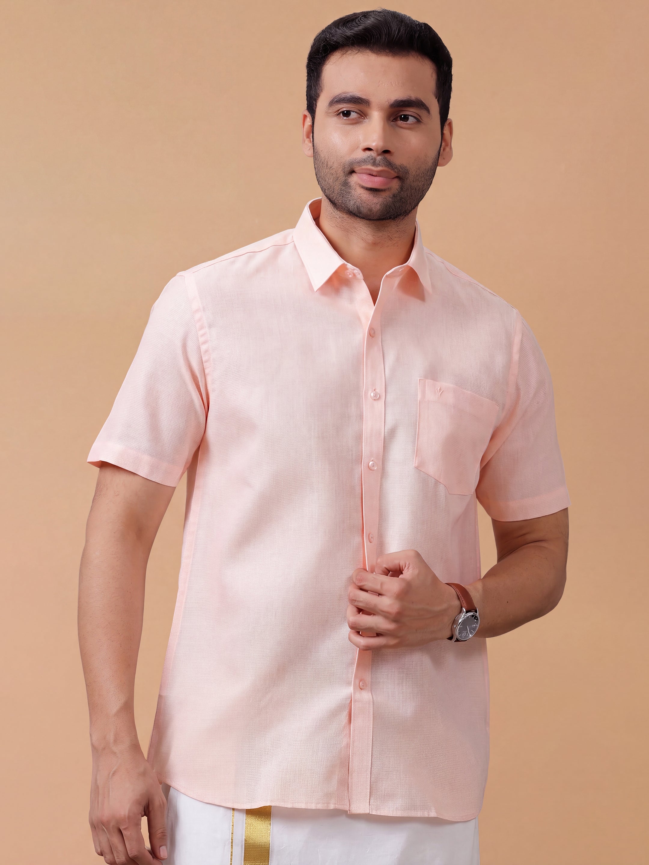 Cotton Rich Mandys Pink Regular Fit Shirt T25 TA4
