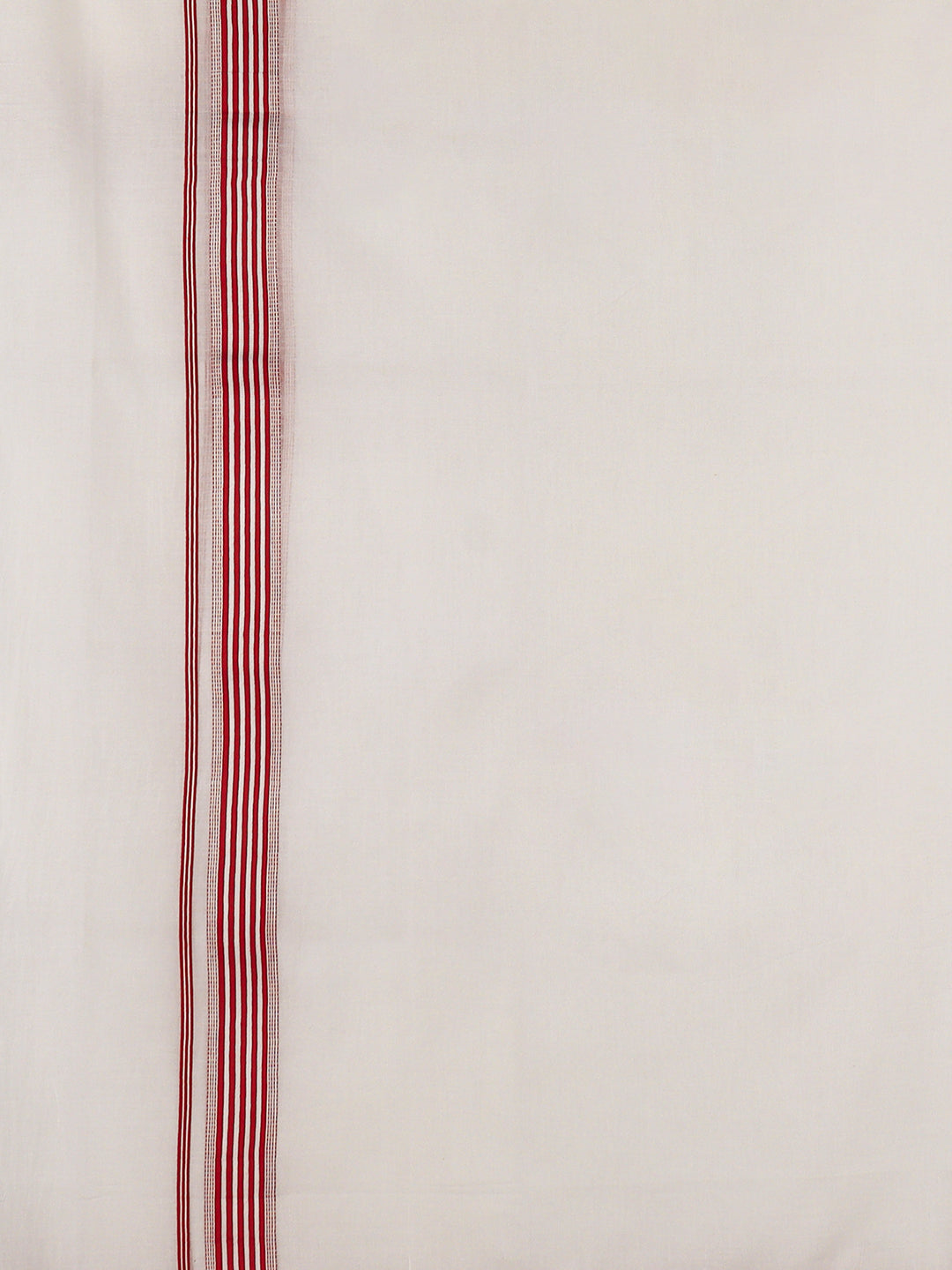 Men 100% Cotton Double Layer White Dhoti with Fancy Border RF02