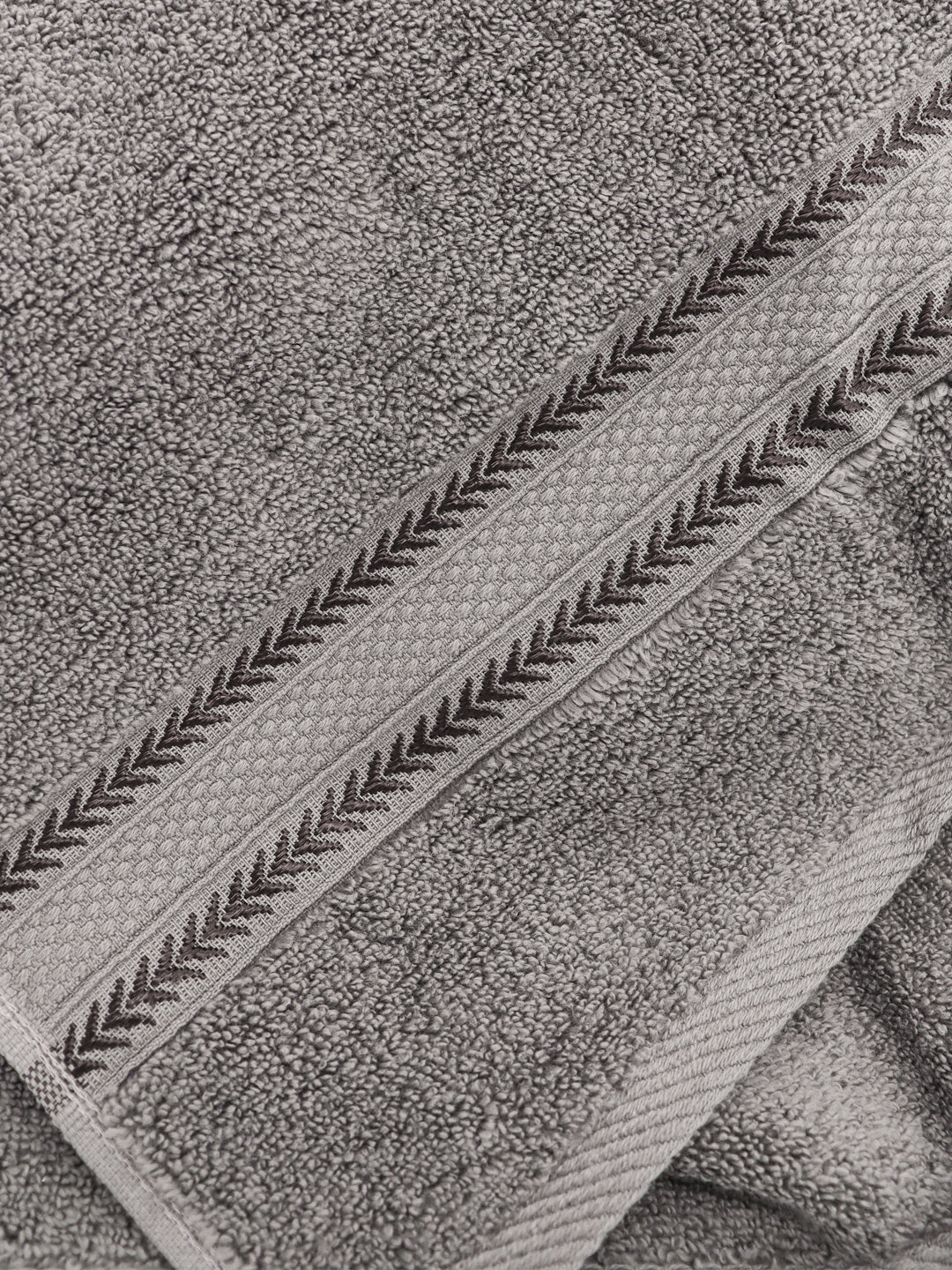 Luxury Bath Zero Twist Terry Towel Charcoal - 0.90m*1.80m