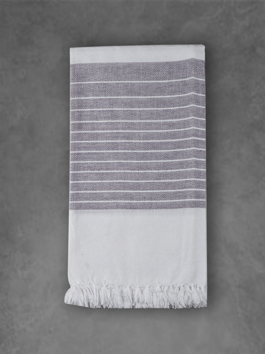 Comfort Cotton Quick Absorbent Diamond Design Bath Towel 1051-Blue