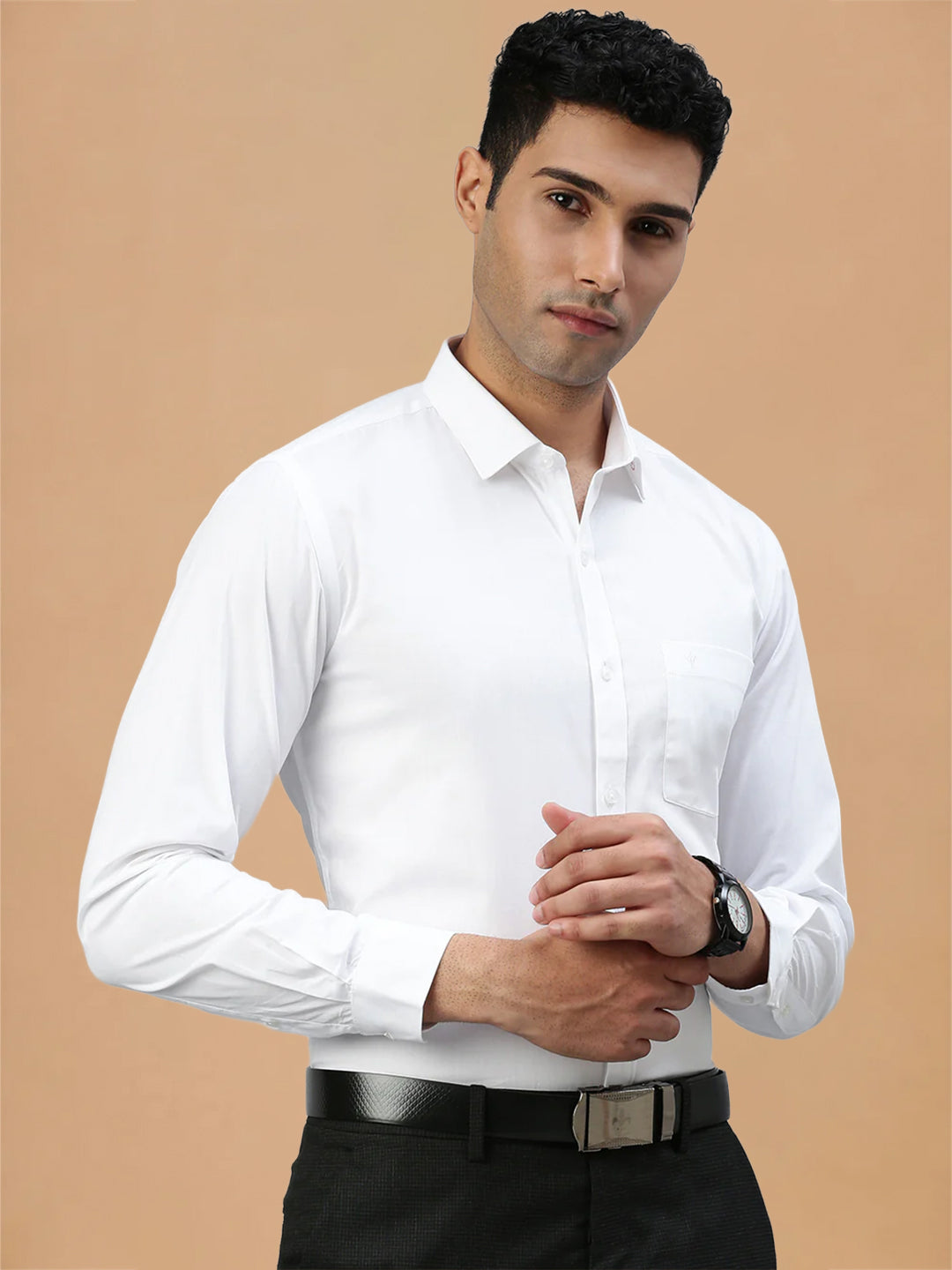 100% Cotton White Shirt - Victory | Prestigious Fit