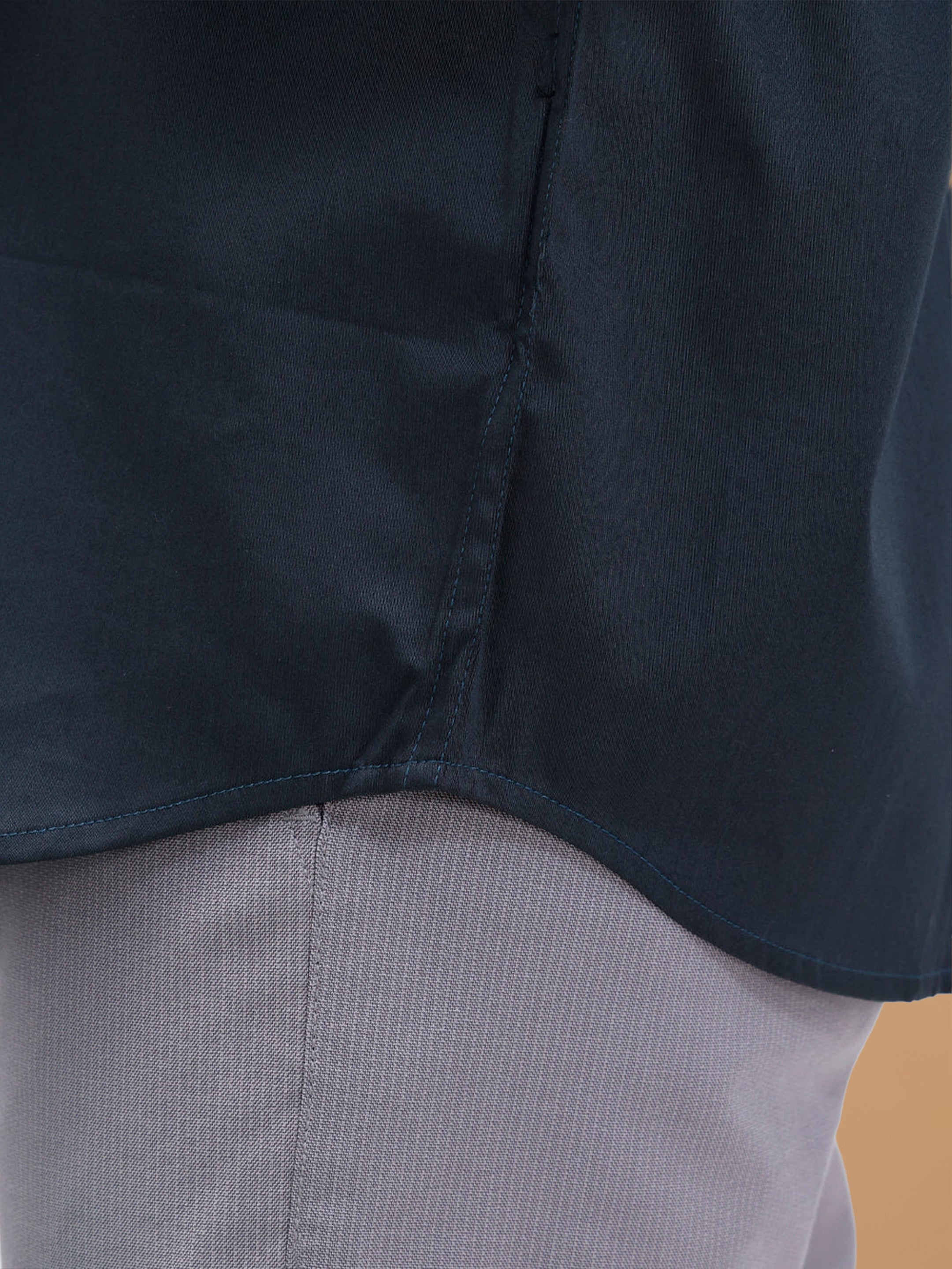 Cotton Rich Dark Green Regular Fit Shirt T53 ACT2