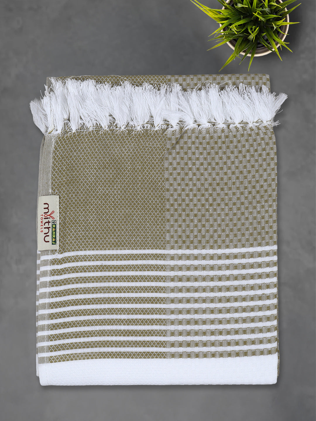 100% Cotton Self Designed Signature Bath Towel Pack of 2 1129
