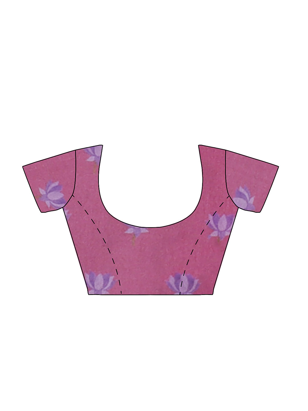 Women Light Pink Semi Tussar Printed Saree ST265