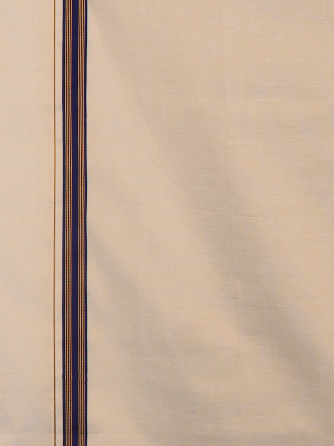 Men Tissue Readymade Single Layer Gold Dhoti with Fancy Jari Border