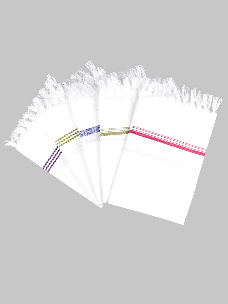 Cotton White Bath Towel Cypress-Mix colours