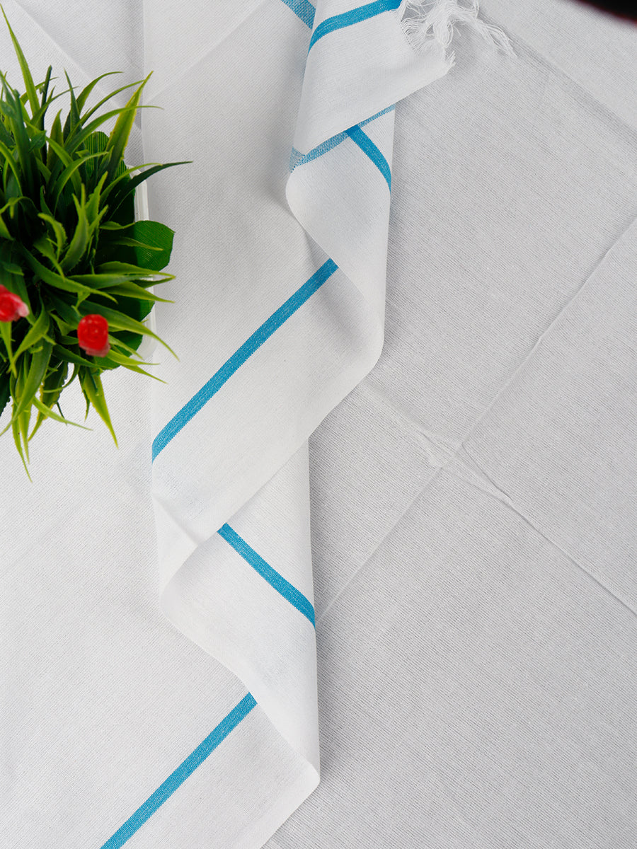 Regular White Bath Towel (2 PCs Pack)-Close view