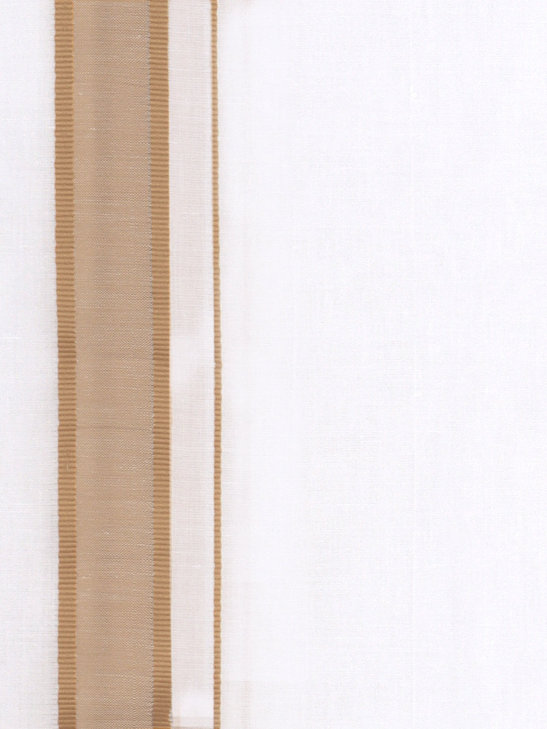 Men 100% Cotton Double Layer White Dhoti with Fancy Border RFP03