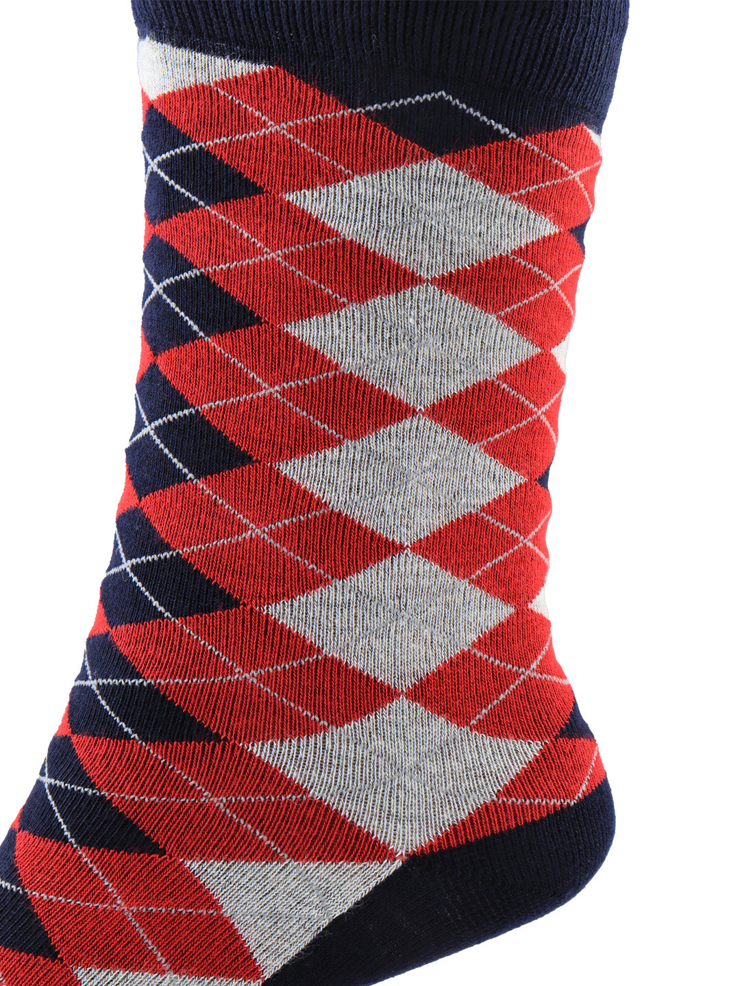 Men Assorted Formal Full Length Checks Designed Socks FFD3