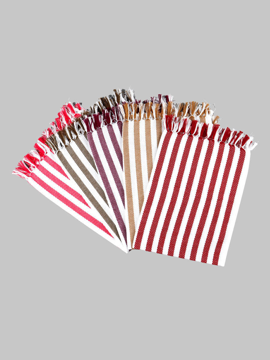 Nice Look Cotton Napkin Towel (4 PCs Pack)-Mix view