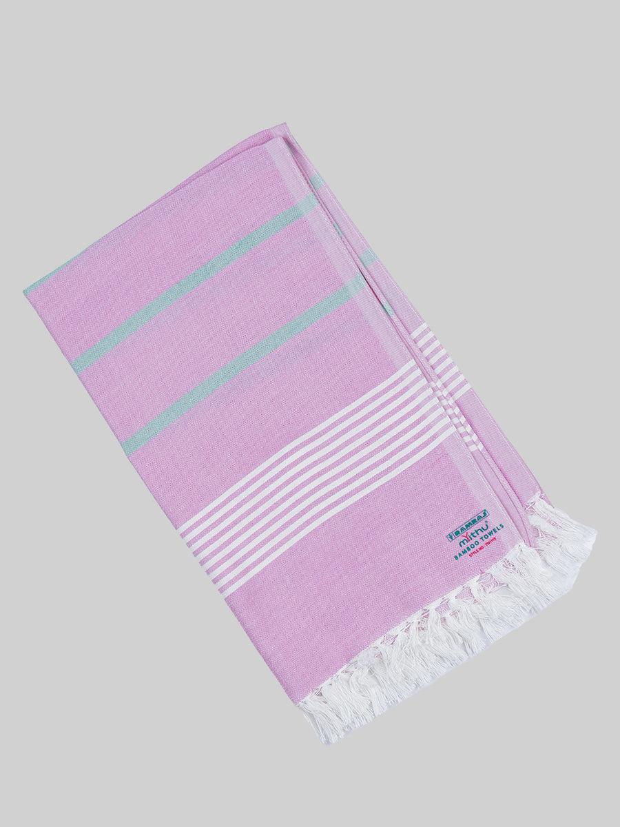 Quick Absorbent & Ultra Soft Bamboo Assorted Colour Hand Towels (Pack of 4)