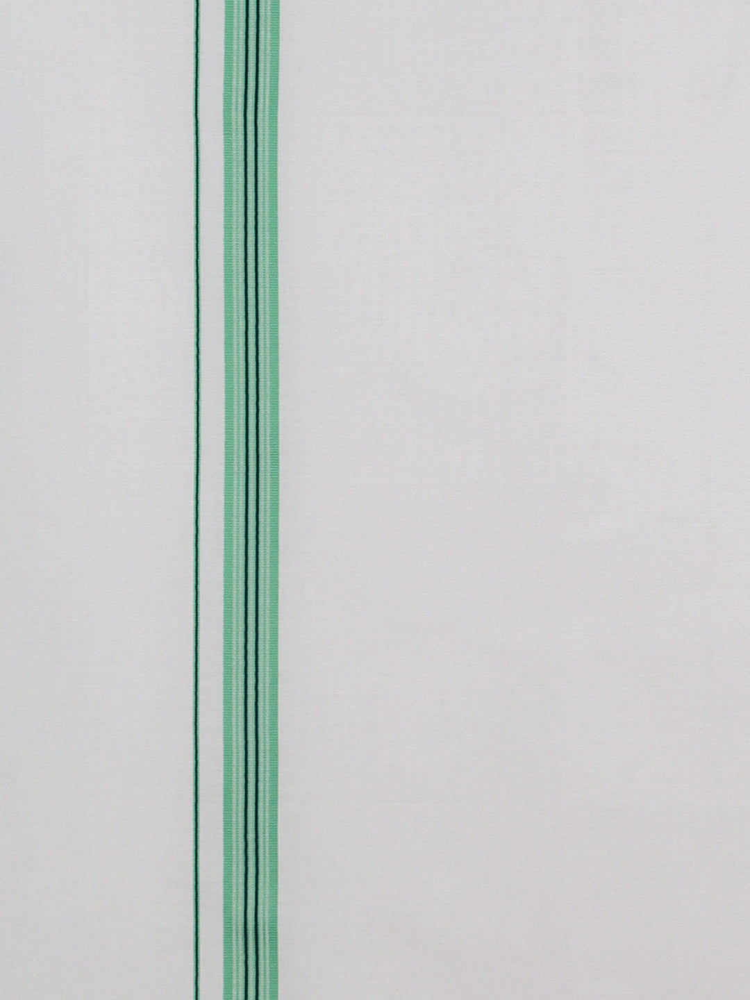 Men Cotton Blend Single Layer White Dhoti with Fancy Border Winner