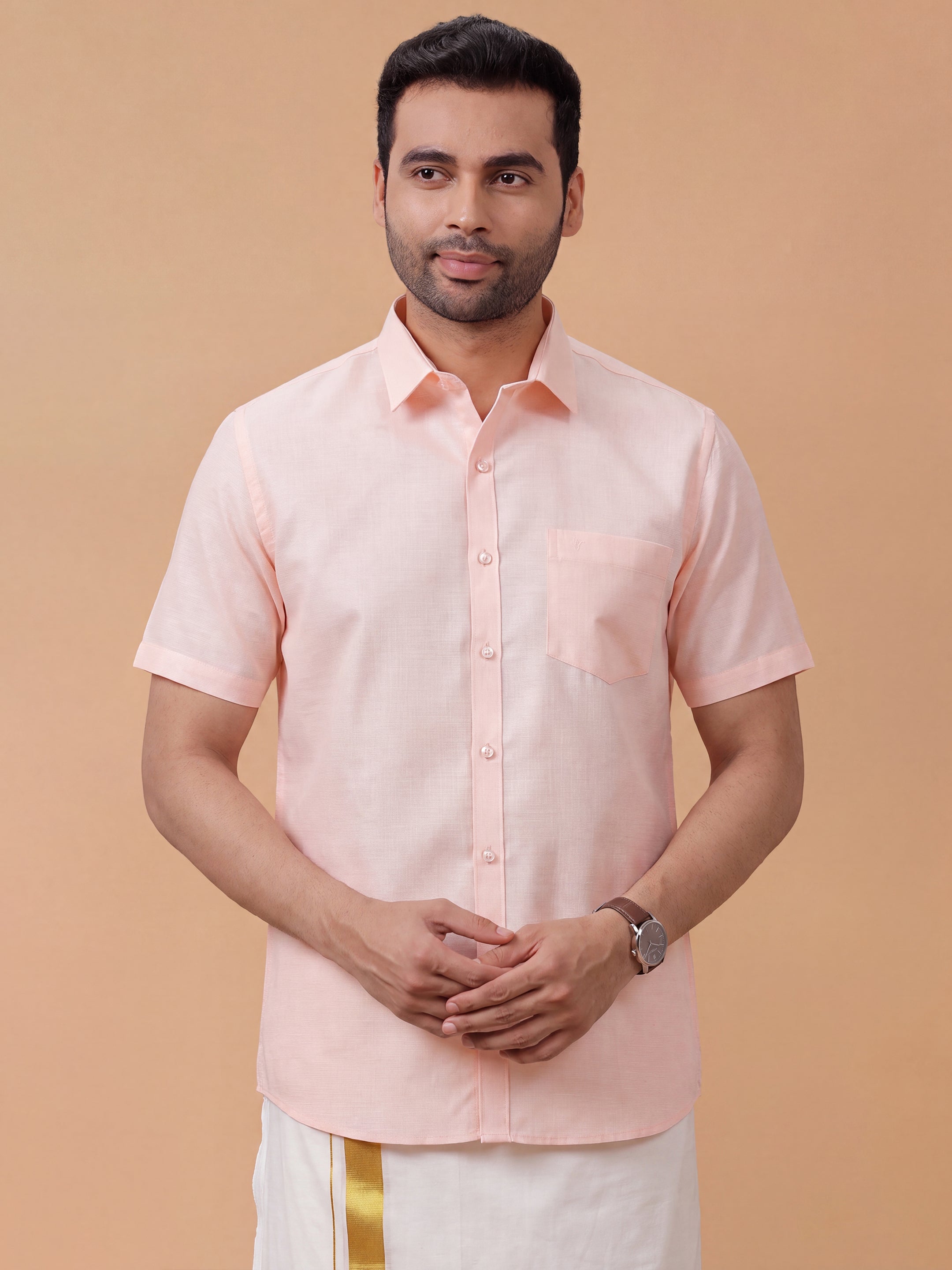Cotton Rich Mandys Pink Regular Fit Shirt T25 TA4