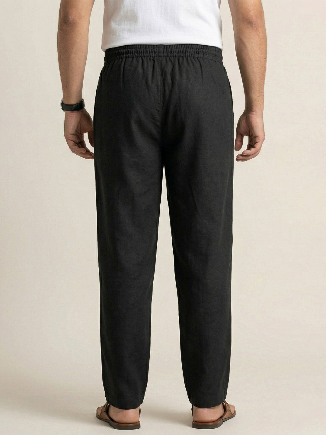 Men Stretch Cotton Black Kurta Pant EP2