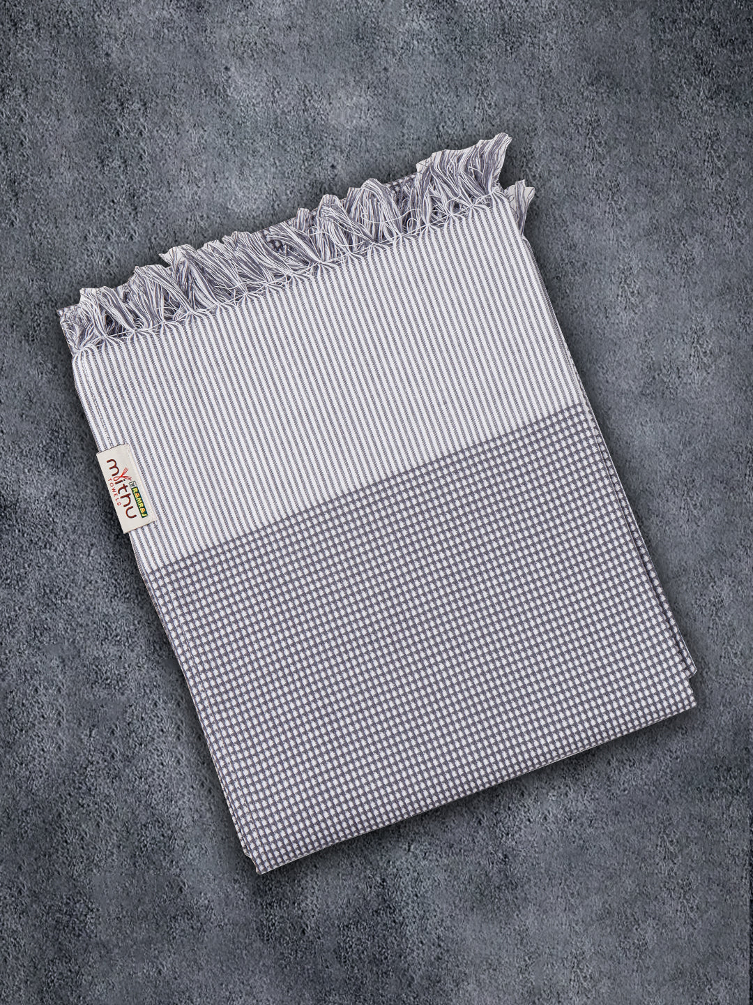 Premium Soft Feel Checked Bath Towel Family 1104 (Pack of 5)