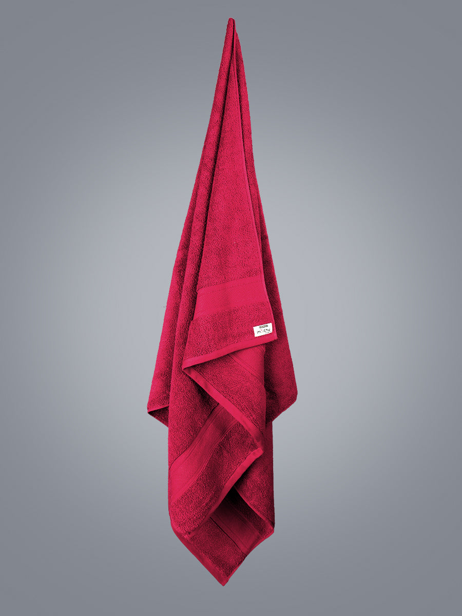 Raj Yogum Turkey Bath Towel Red-View one