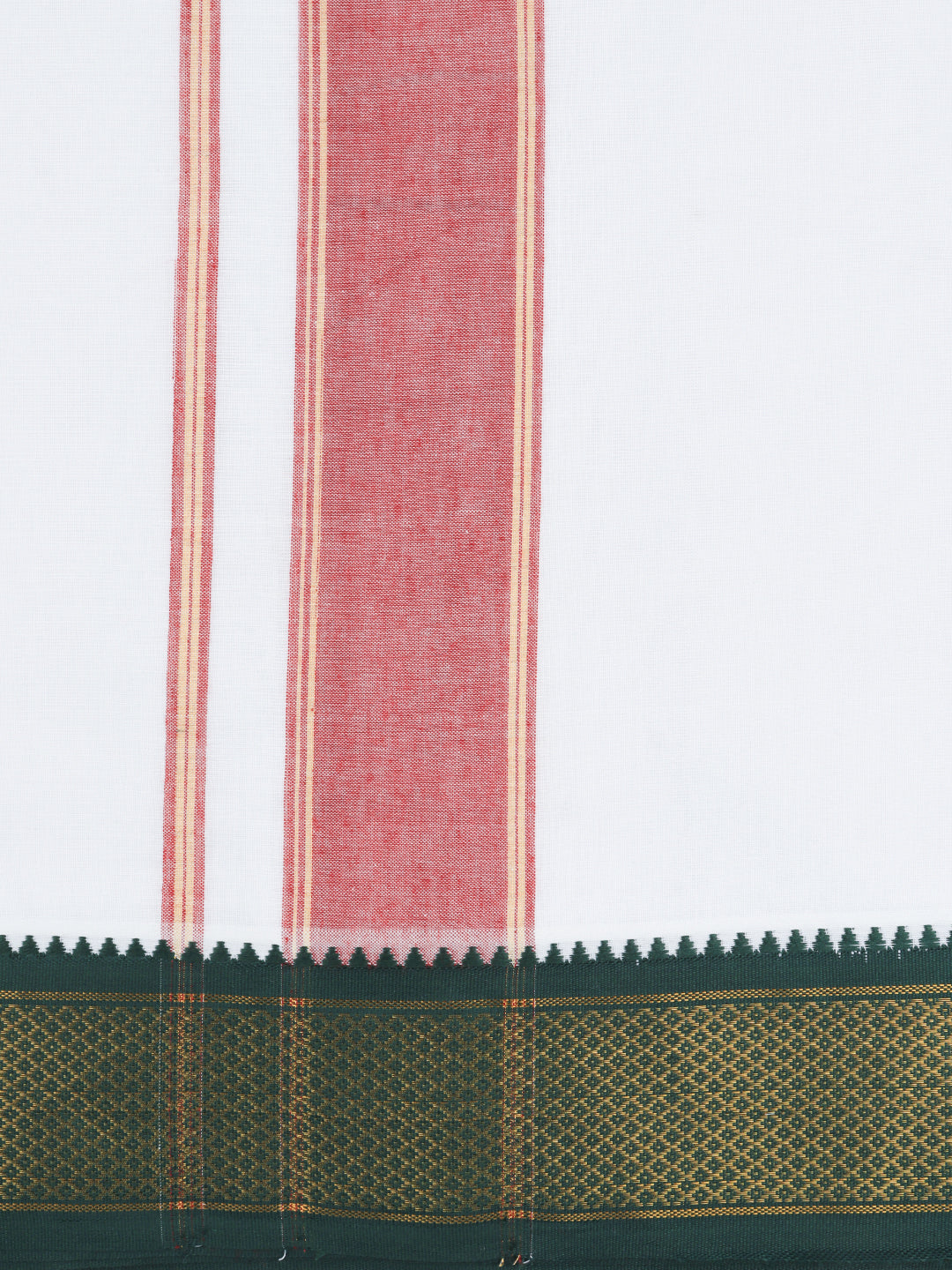 Men Panchakacham Set White 10Khan Jari Pet (9+5)