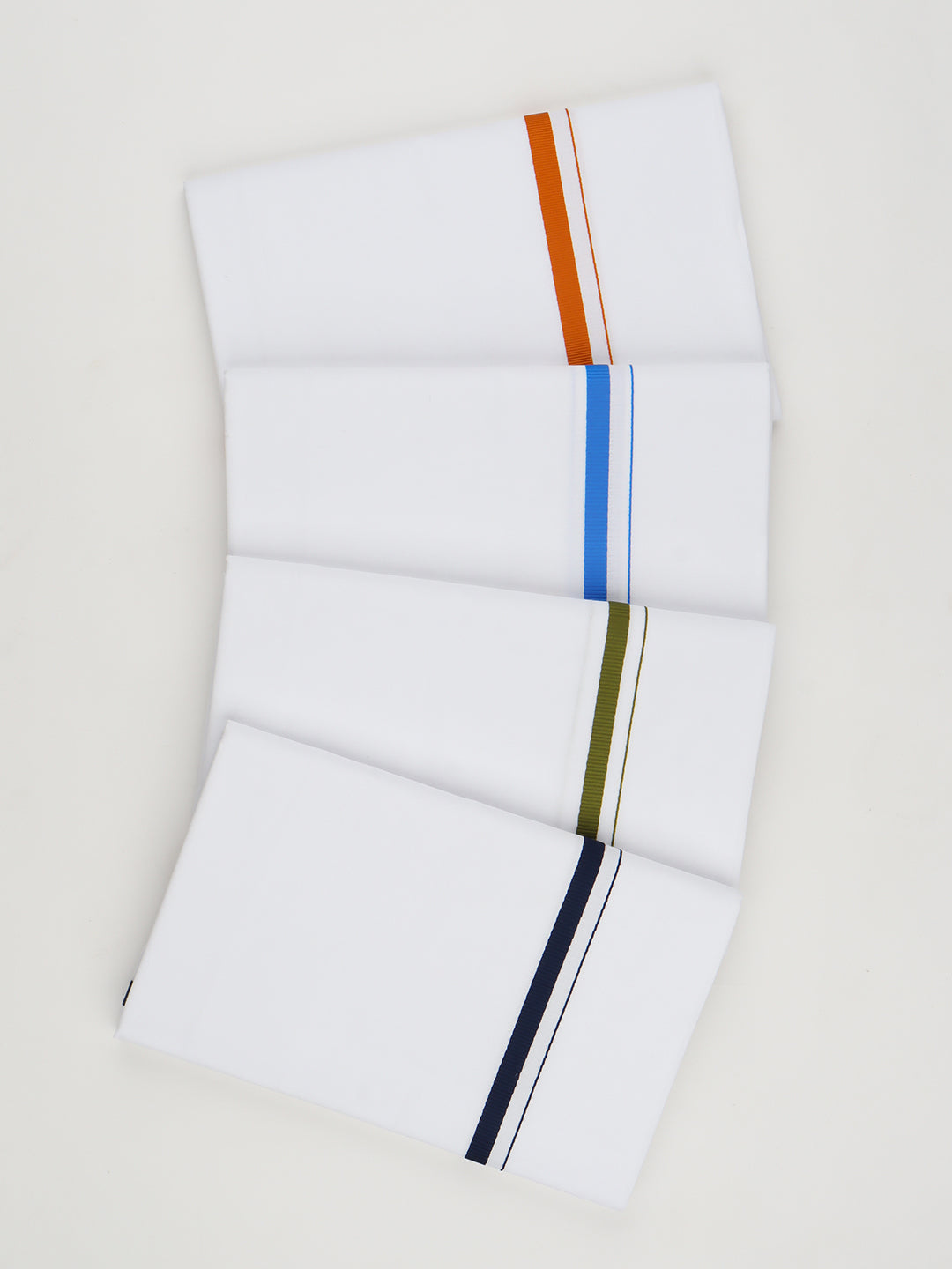 Men Cotton Blend Single Layer Stitched Dhoti with Assorted Border Canal